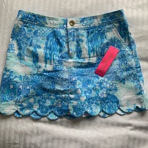 Lilly Pulitzer Scalloped Skort- Sz 6